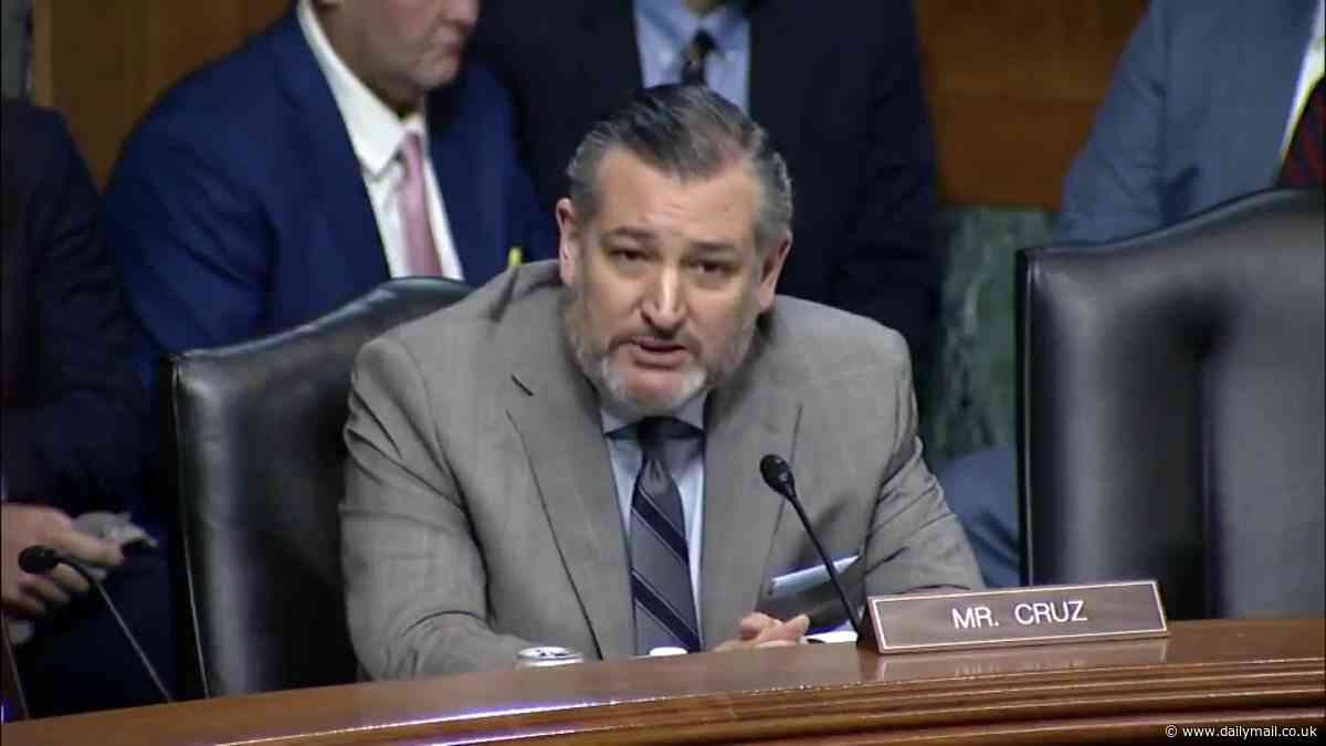 Huge row erupts in Senate as Ted Cruz lambasts Biden-nominated judge who put hulking trans child rapist in women's prison