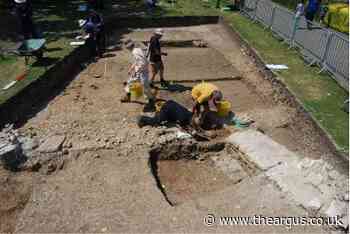 Chichester archaelogy dig under way at Norman structure site