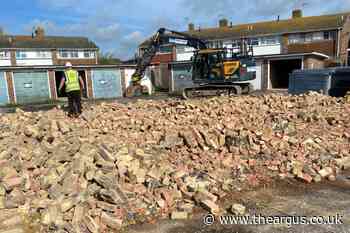 Lancing garages being demolished to make way for new homes