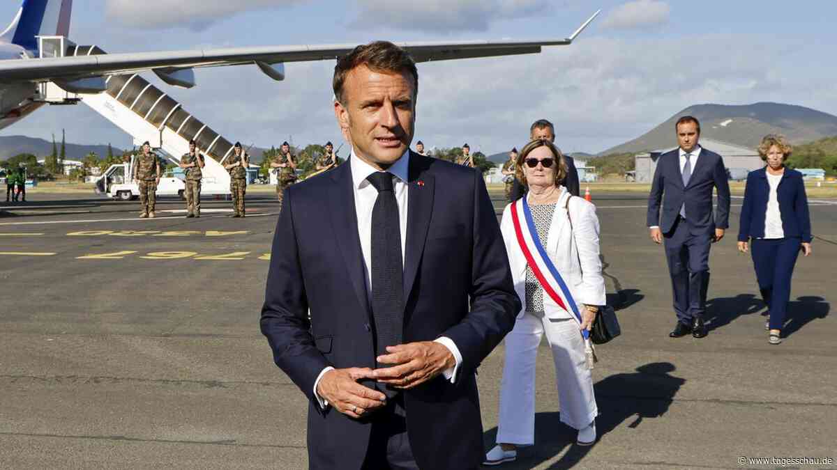 Macron in von Unruhen erschüttertem Neukaledonien eingetroffen