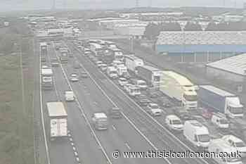 A282 M25 Dartford Crossing incident: Person brought to safety