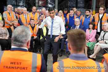 Watch live as Rishi Sunak kicks off Tory general election campaign in Derbyshire