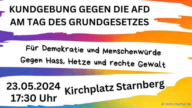Breites Bündnis gegen AfD-Kundgebung in Starnberger Schlossberghalle