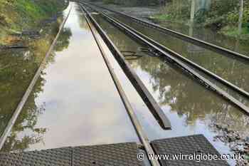 Flooding causes 'major disruption' to Wirral train services
