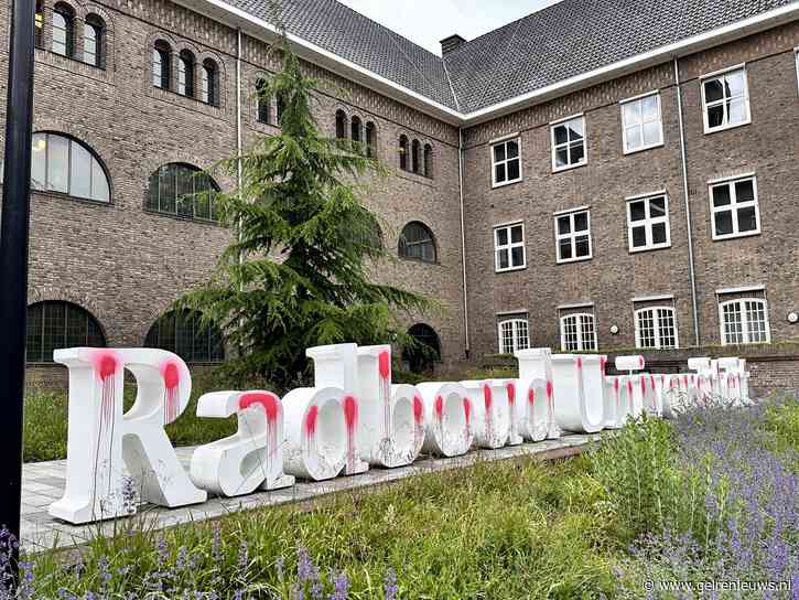 Pro-Palestina demonstranten bekladden Radboud Universiteit