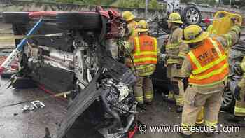 Ore. first responders face 7-car pileup on interstate