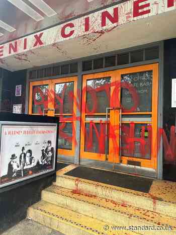 One of London's oldest cinemas defaced ahead of screening of a documentary of Supernova festival attack