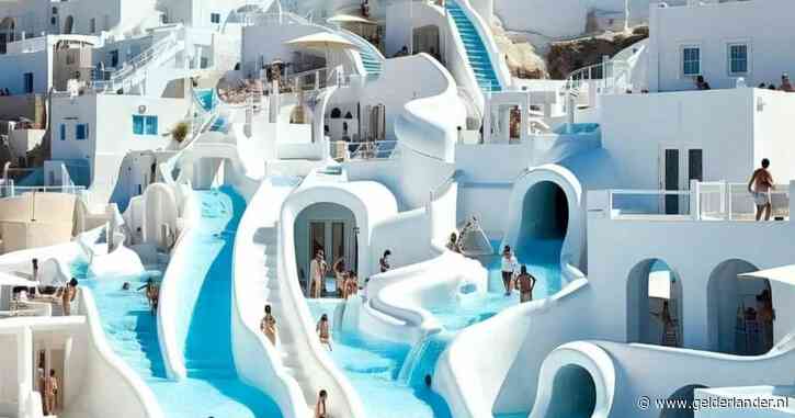 Iedereen wil naar dit waanzinnige Griekse zwembadpaleis, maar het is fake: ‘Begin van groot probleem’