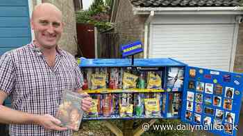 Blockbuster is back! Nostalgic film buff builds his own version of much-loved video store for fellow villagers to borrow DVDs