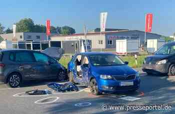 POL-HX: Verkehrsunfall mit drei Pkw und drei Verletzten