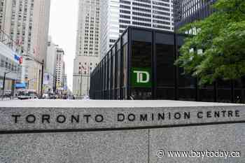 TD Bank Group reports profits down 22 per cent on anti-money laundering hit