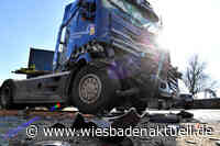 Sattelzug-Crash auf der A3 bei Wiesbaden