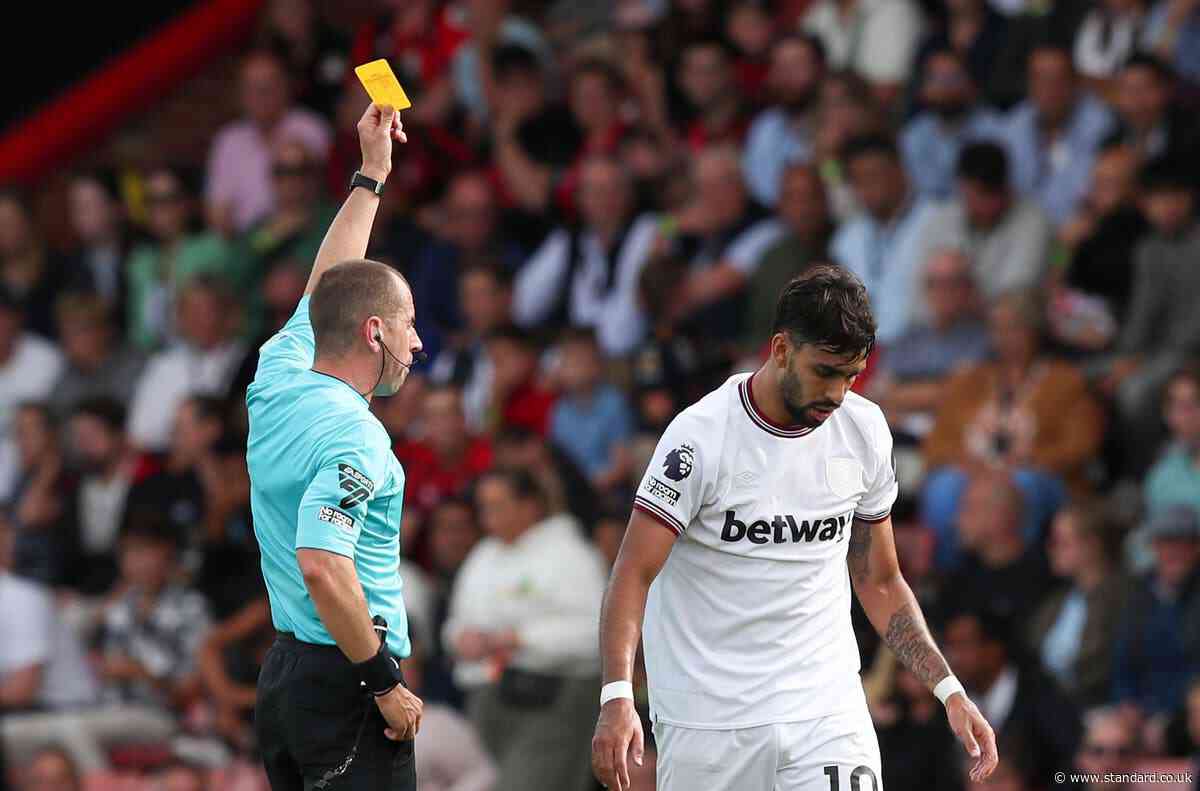Lucas Paqueta charged by FA for allegedly betting on himself to get booked in four West Ham games