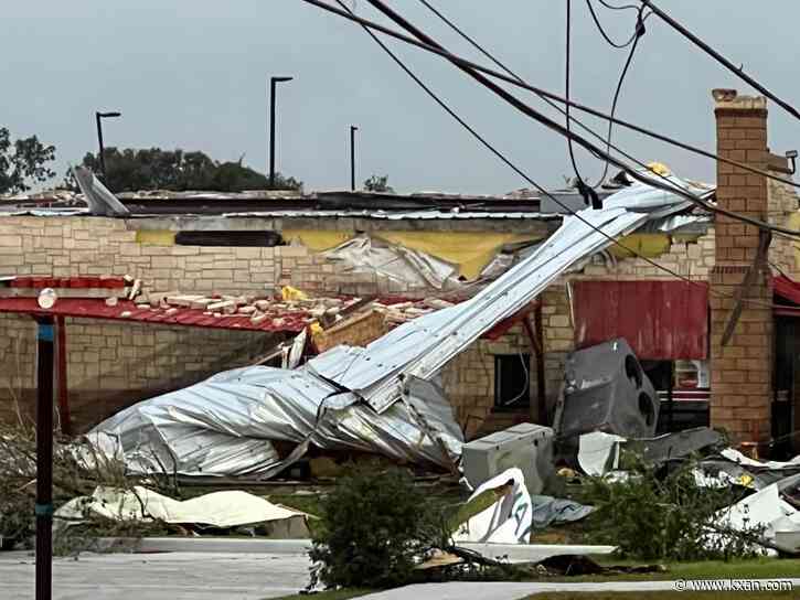 PHOTOS: Buildings destroyed, debris scattered after tornado hits Bell County, Temple