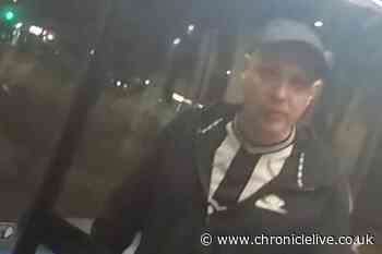 CCTV image released by police after security guard at Four Lane Ends Metro Station was racially abused