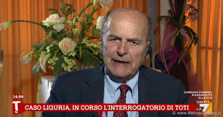 Arresto Toti, Bersani a La7: “Che aspetta a dimettersi? È inaccettabile attendere i giudici, anche i bambini hanno visto ciò che è successo”