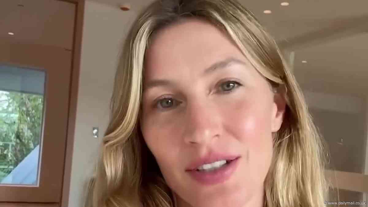 Gisele Bundchen thanks her fans for donating money to the victims of catastrophic flooding in Brazil