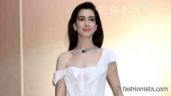 Anne Hathaway Paired a Gap Dress With Bulgari Jewels