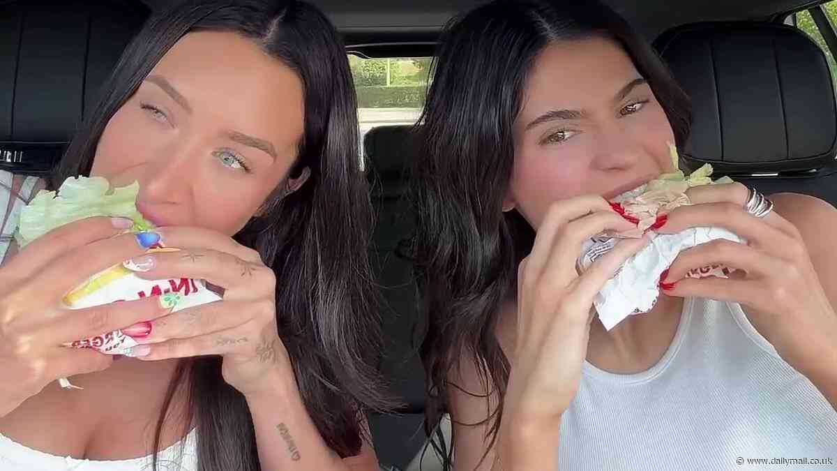 Kylie Jenner chows down on In-N-Out - the healthy version! Star enjoys fast-food treat but with a protein-style burger and misses out popular 'secret menu' item