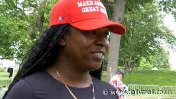 Hundreds of black and Hispanic Trump fans descend on the Bronx to cheer him and slam Dems for 'lying' that he's racist