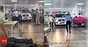 Uttarakhand cops drive into AIIMS building to nab accused