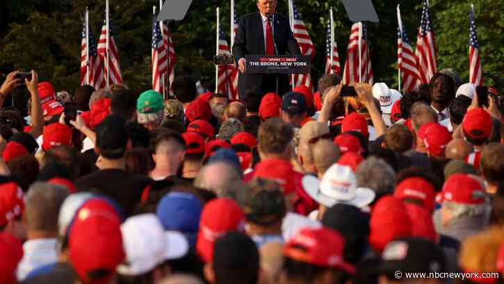 Trump holds rally in Bronx park, says he's better for Black and Latino voters than Biden