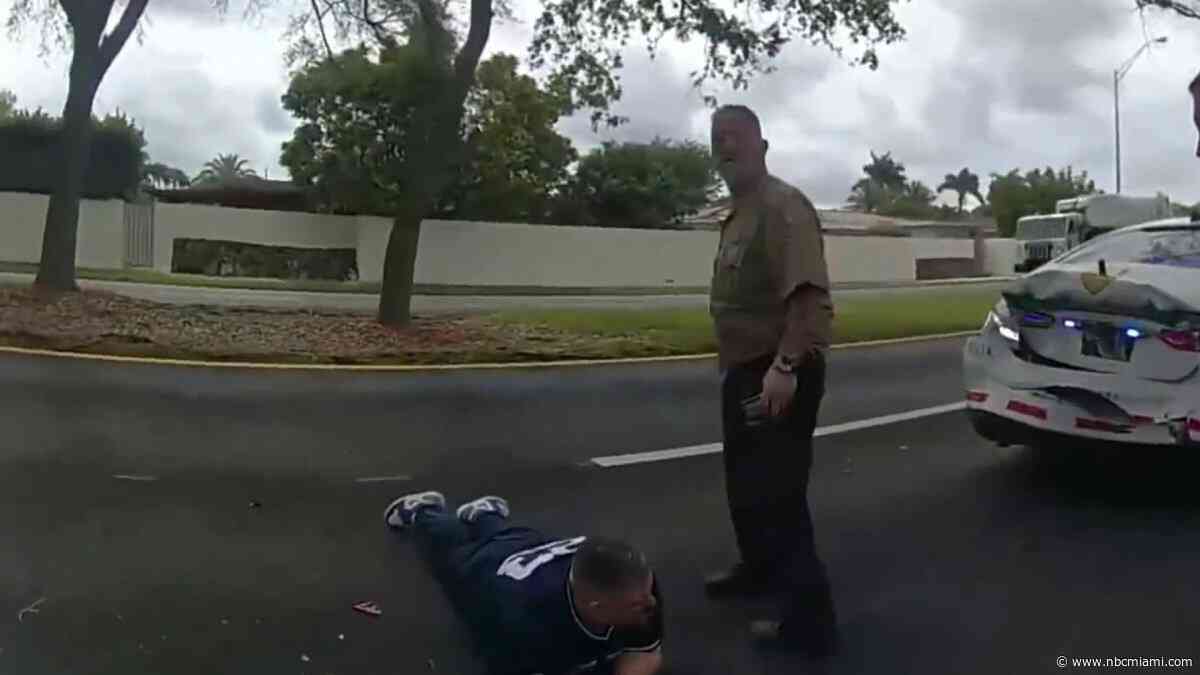 ‘I drank too much': Video shows on-duty Miami-Dade detective losing balance after DUI arrest