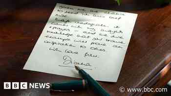 Letter from Diana to Aids patient auctioned