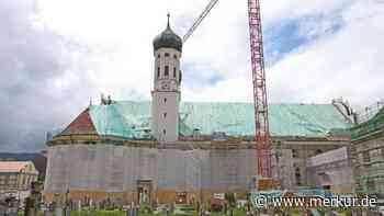 Kloster Benediktbeuern: Sanierung der Basilika nach Hagelunwetter noch ein langer Weg