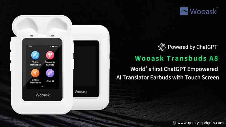 Wooask TransBuds A8 translator earbuds powered by ChatGPT