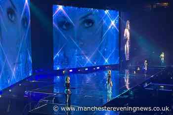 AD FEATURE: Girls Aloud star Cheryl about to 'burst out crying' as band pay touching tribute to Sarah Harding during first Manchester show