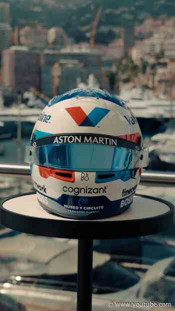 Fernando Alonso’s 2024 Monaco Grand Prix Helmet with Valvoline. 🔥 #f1 #formula1 #fernandoalonso