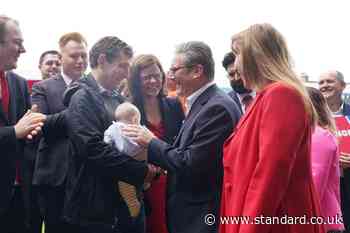 In Pictures: Babies and brewery mark first day on campaign trail