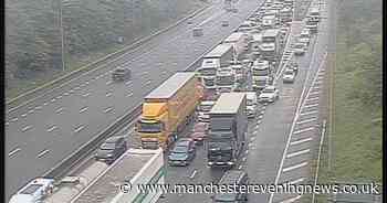 M60 crash LIVE updates as two lanes closed and queues building