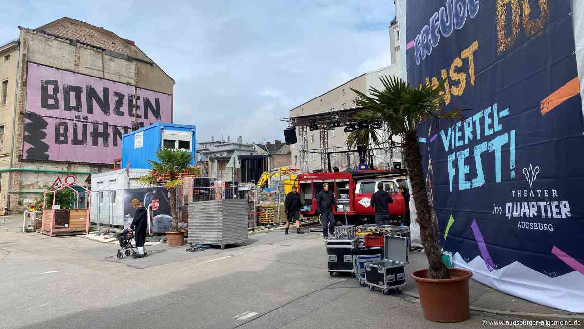 Bühnen stehen: Theaterviertelfest in Augsburg startet am Freitag