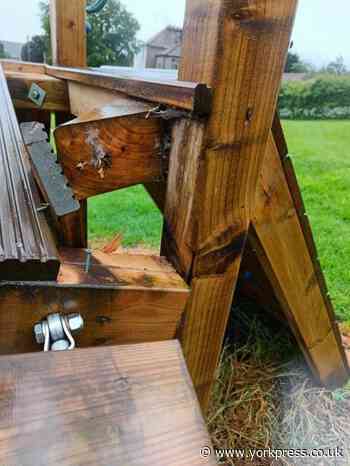 Equipment at Kirkbymoorside play park damaged by vandals
