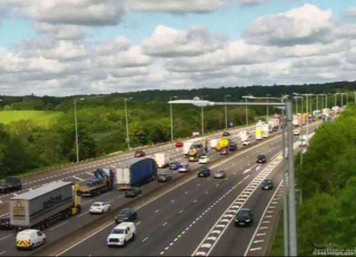 London travel news LIVE: M25 congestion as crash closes lanes amid two-hour delays on A3 into London
