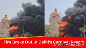 Massive Fire In Banquet Hall In Delhi`s Alipur Sparks Huge Plume Of Smoke; Watch