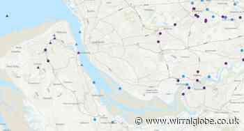 Map shows where on Wirral sewage is being dumped right now