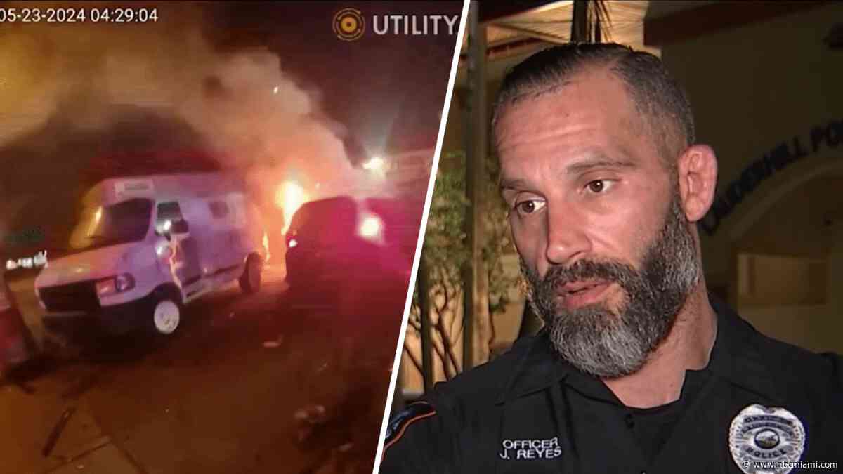 ‘Put yourself aside': Bodycam video shows officer helping save survivors of fiery crash in Lauderhill