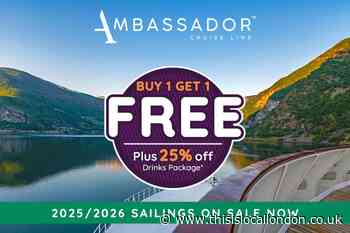 Buy one, get one free deal on Ambassador cruises