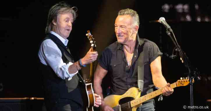 Bruce Springsteen roasted by Sir Paul McCartney who’s ‘never worked a day in his life’
