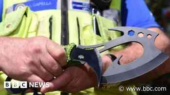 Knives seized by police who pulled vehicle over