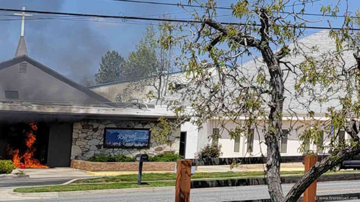 Man charged after setting fire to Calif. preschool, strip mall