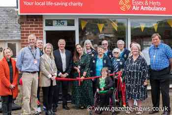 Essex & Herts Air Ambulance opens Mersea Island charity shop