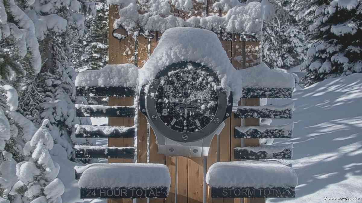 Aspen, Colorado Blanketed by 6+ Inches of Late-Spring Snow