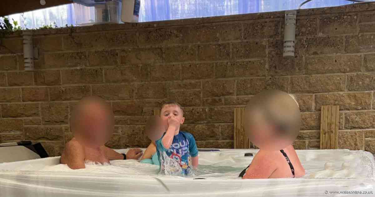 Mum claims tot was 'sucked into hot tub filter' on holiday