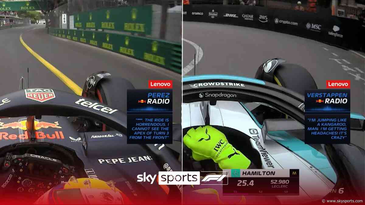 'The ride is HORRENDOUS!' | Verstappen and Perez rage during Monaco practice