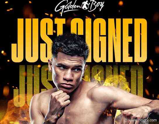 Unbeaten junior lightweight Joshua Garcia inks promotional deal with Golden Boy