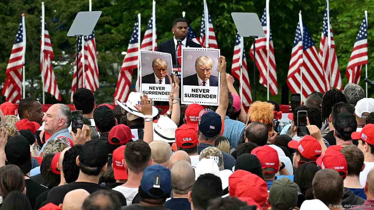 AOC 'doesn't belong here': Trump supporters send message to Squad member after thousands rallied in the Bronx... and warn Democrats after Kathy Hochul 'called them clowns'